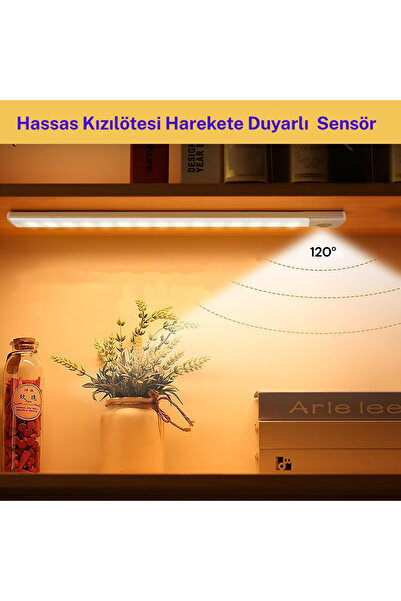 TeknoFaji Hareket Sensörlü Akıllı Aydınlatma Lambası Şarjlı Fonksiyonel Tasar...