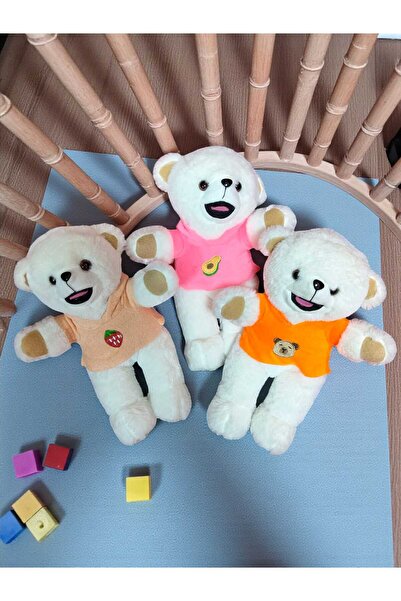 Mellito Yumuş 30 cm Peluş Kıyafetli Oyuncak Yumoş Ayı Sevimli Ayıcık