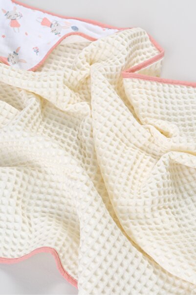 Bondberro Waffle Fabric 100% Cotton Baby and Children's Bathrobe Towel