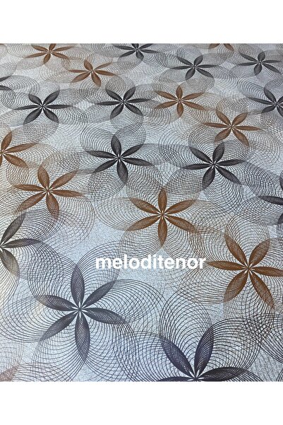MİRELLA Thick Lined Non-Slip 3D Mesh Floral Pvc Oilcloth Tablecloth