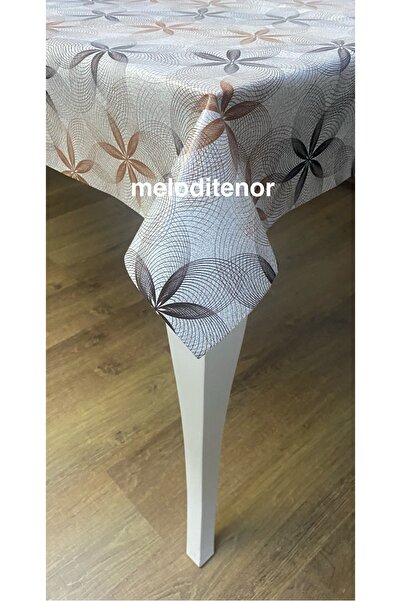 MİRELLA Thick Lined Non-Slip 3D Mesh Floral Pvc Oilcloth Tablecloth