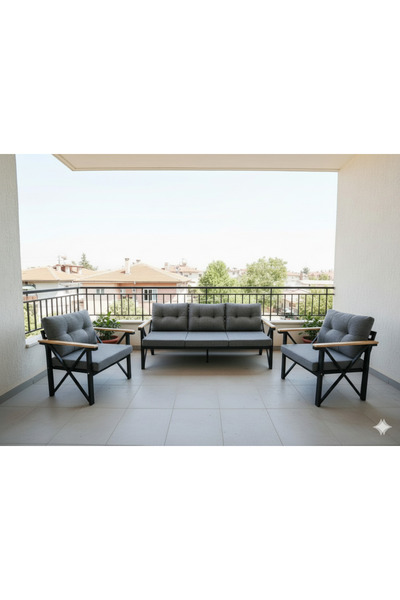 Gül KONSEPT 3-1 -1 (ORTA GRİ)BAHÇE VE BALKON TAKIMLARI