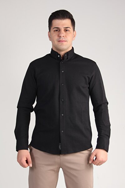 Mckanzie 16898 Πλεκτό πουκάμισο με διπλή όψη με κουμπιά κουμπώματος