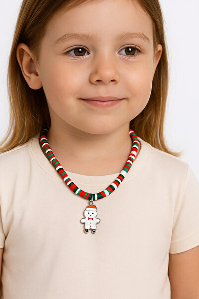 New Obsessions Christmas Figure Charm Dangle Smoked Necklace