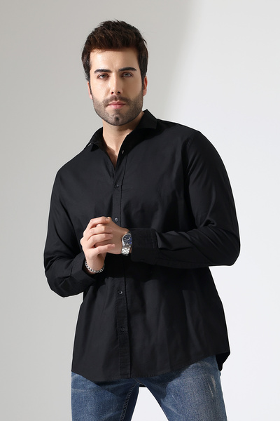 GÖMLEKÇİNİZ Cămașă pentru bărbați supradimensionat Cămașă din țesătură poplin