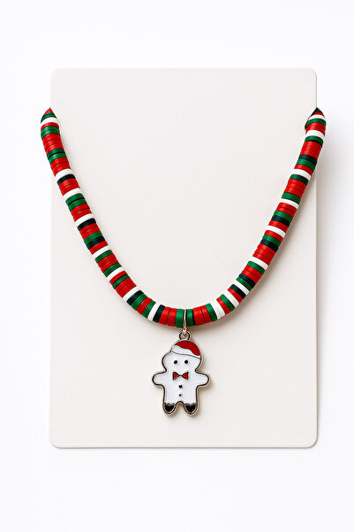 New Obsessions Christmas Figure Charm Dangle Smoked Necklace