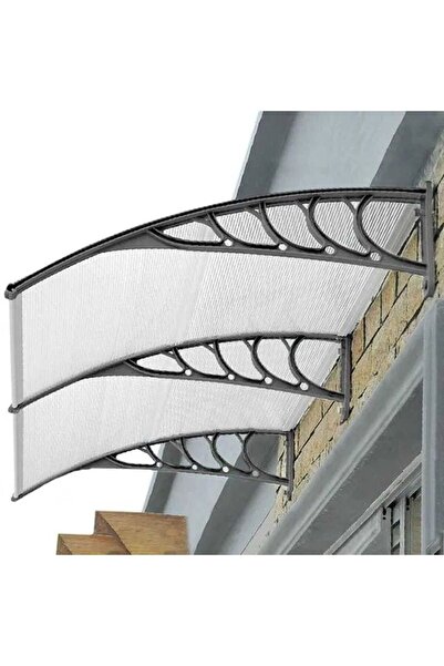 Alma Net Office Modular Awning, White with Transparent Polycarbonate, 120 x 100 cm