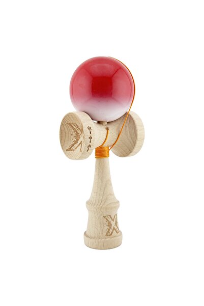 Flippy Kendama X Originala, Profesionala, Flippy, Big Cups V2, Super Sticky, Rulment Metalic, Rosu/Alb