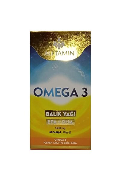 Şenay ألفتامين أوميغا 3 زيت السمك 1300 ملغ 60 كبسولة هلامية