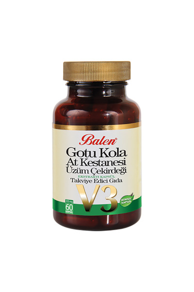 Balen Gotu Kola At Kestanesi Üzüm Çekirdeği 355 Mg*60 Kapsül