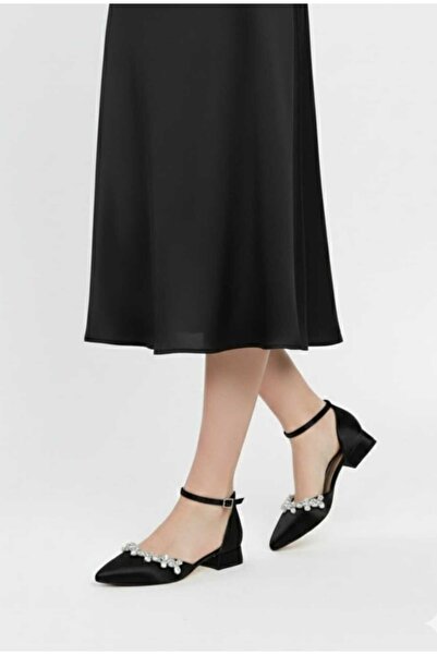 ŞAH فستان سهرة باللون الأسود من ستيليتو باليه