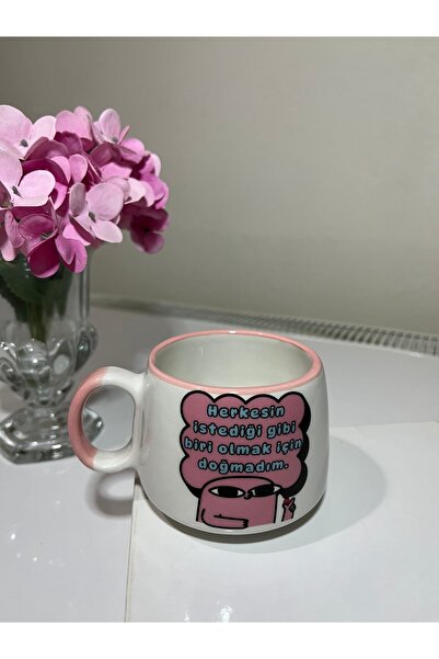 Inspire Ceramic Motivasyonlu Seramik Kahve Kupası 200 ml Komik Baskılı Serami...