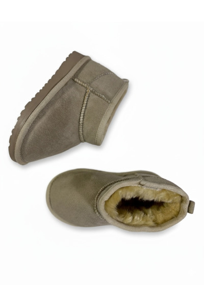 ARSENİK Παιδικά μποτάκια μπεζ Ultra Mini με επένδυση από μαλλί (στενή εφαρμογή, προτιμάτε τον μεγαλύτερο μείκτερ από 1 νούμερο)