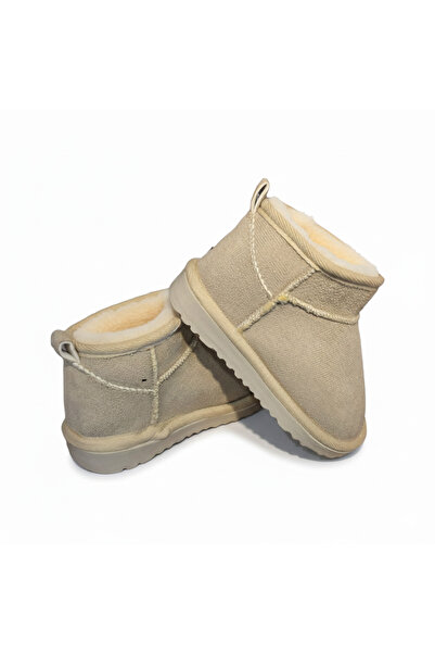 ARSENİK Παιδικά μποτάκια μπεζ Ultra Mini με επένδυση από μαλλί (στενή εφαρμογή, προτιμάτε τον μεγαλύτερο μείκτερ από 1 νούμερο)