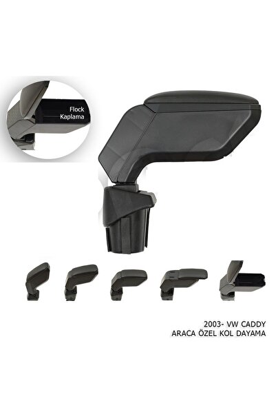 Drs Tuning Volkswagen Caddy Uyumlu Kol Dayama Kolçak Siyah 2003+