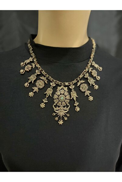 ZEYTUN AKSESUAR ELMAS MONTÜRLÜ GERDANLIK