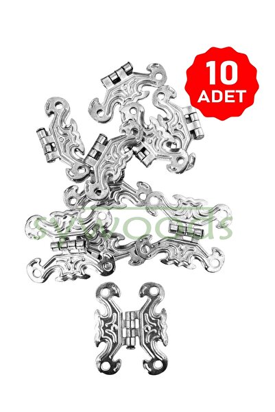 sywoods Kelebek Menteşe 10 Adet Nikel 33x40 mm Kutu ve Sandık Menteşesi Hobi ...