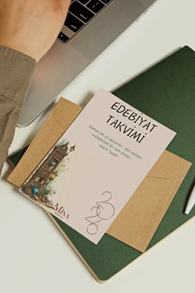 Mina Souvenir Edebiyat Temalı 2026 Masa Takvimi Yeni Yıl Hediyesi Yılbaşı Hediyesi