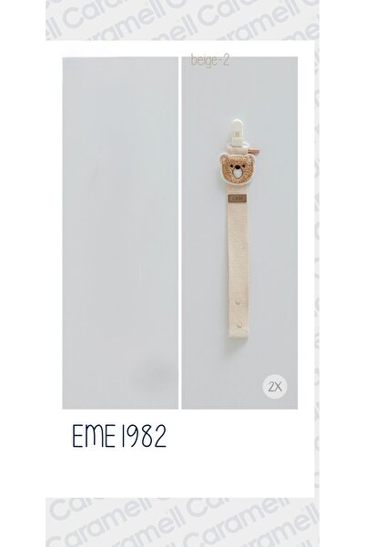 Caramell Basic Ayıcık Desenli Emzik Askısı 1981