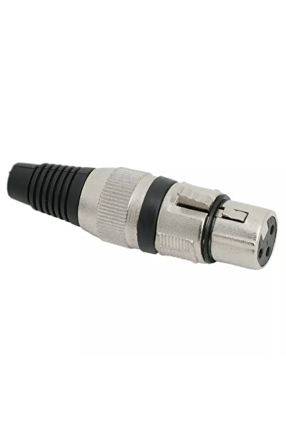 OEM 3-pole XLR socket with solder and cable protection clip