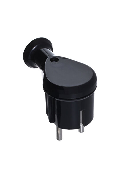 Plastrol Shuko plug side outlet black WT-50/BK