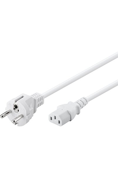 goobay PC/monitor power cable C13 - C14 1.5m 3x0.75mm2 10A white 96038