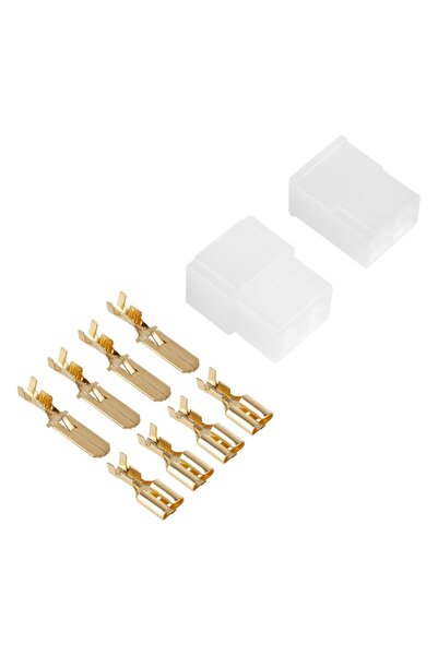 OEM Cupla 4 contacte cu protectie papuc auto 4x tata+mama 6.3mm