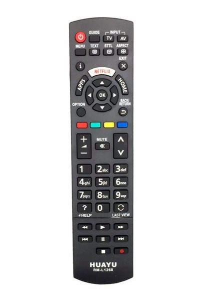 OEM Compatible remote control for Panasonic TV RM-L1268, code IR 1411 (84)
