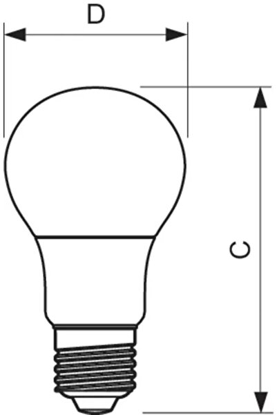 Philips LED bulb E27 A60 7.5W (60W) 806lm natural light 4000K 929001234702