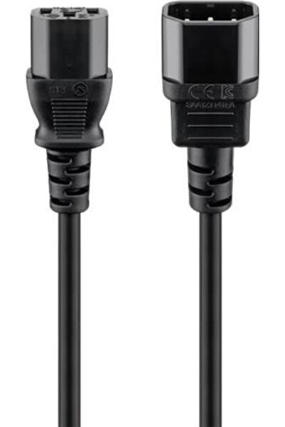 Well Cablu de alimentare IEC CCE C14 tata - CCE C13 mama 2m H05VV-F 3x0.75mm2Well CABLE-705-2.0-WL