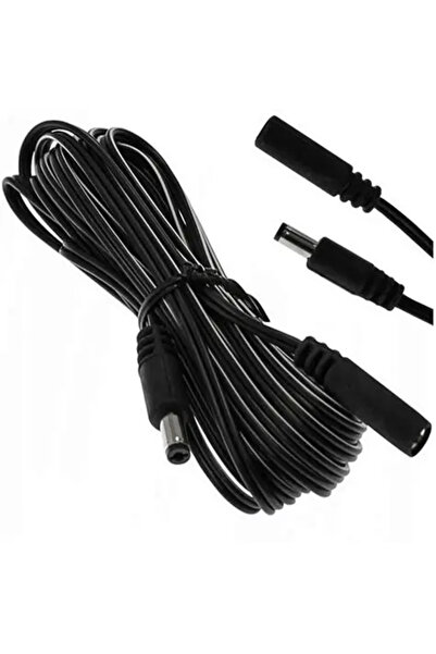 eSPe Cablu prelungitor 2x0.5mm2 DC 5.5/2.1 mufa - DC 5.5/2.1 mama 2m 5A drept negru KAB-2MWT/GN2.1