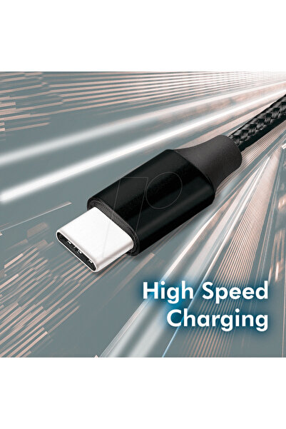 LogiLink Cablu USB 2.0 A - USB type C 0.3m negru CU0139