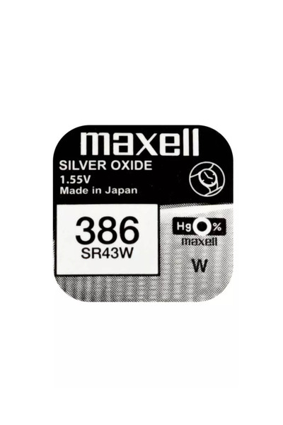 Maxell Baterie ceas SR43W V386 AG12 1.55V oxid de argint 1buc