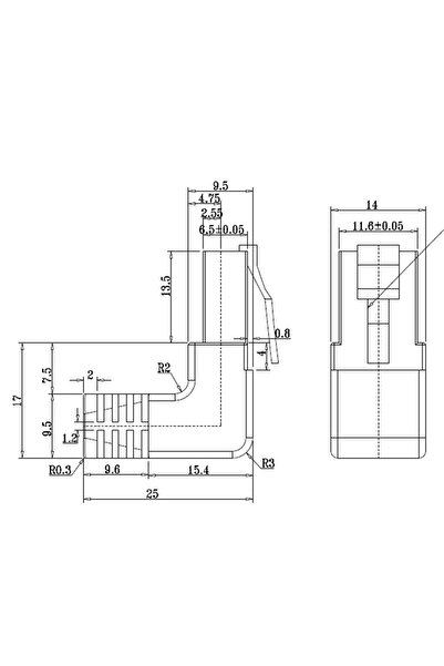 goobay UTP Cat5e patch cord cable 0.5m RJ454-RJ45 with angled plugs black