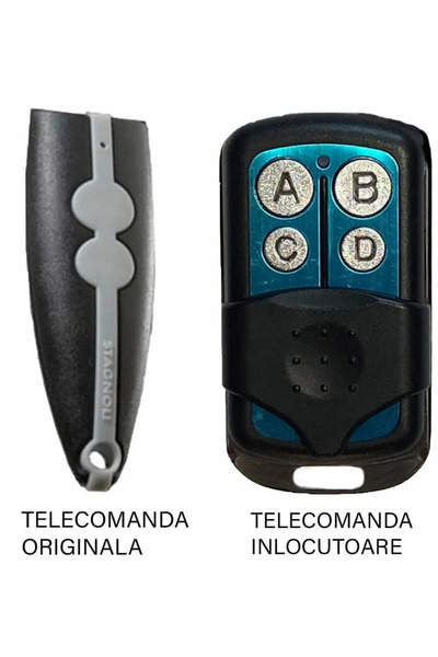 OEM Telecomanda inlocuitoare poarta garaj Stagnoli Venus AV222 2 butoane/ cod fix/ 433.92Mhz (591)