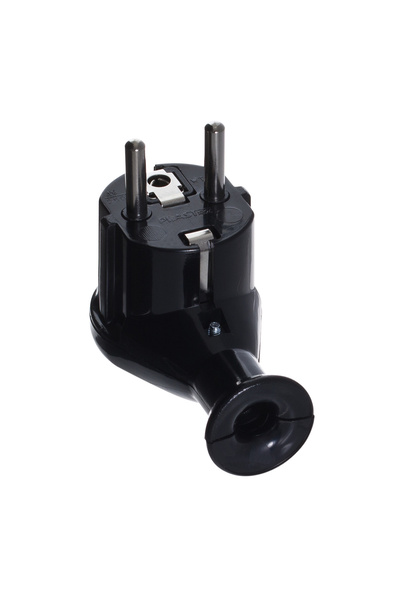 Plastrol Shuko plug side outlet black WT-50/BK