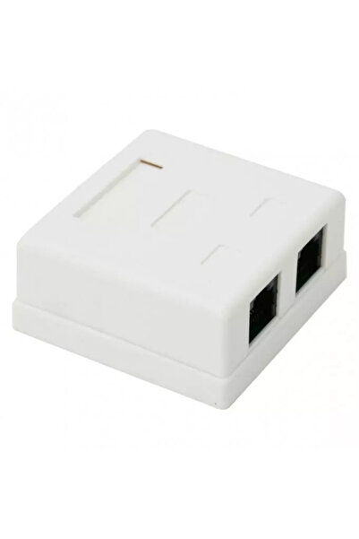 OEM Double wall socket 8P8C UTP Cat5 2x RJ45