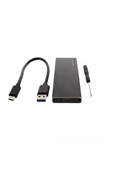 OEM Carcasa SSD M2 SATA USB 3.1 negru cablu USB Type C inclus