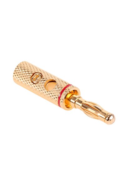 OEM Mufa banana tata aurit 4mm inel negru sau rosu