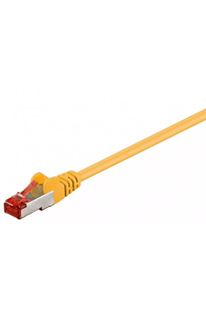 goobay Cablu patch retea PiMF SFTP CAT6 galben 0.15m 2x RJ45 LSZH cupru ecranat