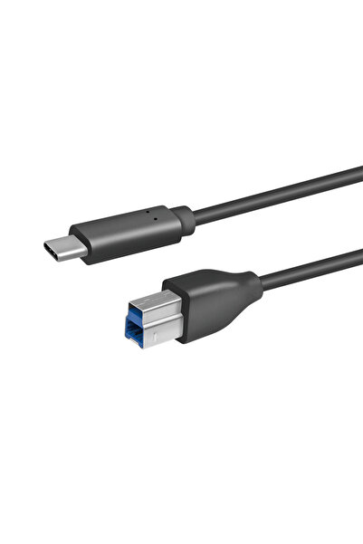 LogiLink Cable USB 3.0 B male plug - USB type C male plug 1m black CU0162