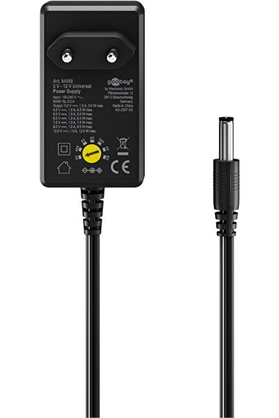 goobay Universal switching power supply 3V-12V 1000mA 12 sockets 64568