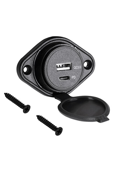 Peiying Mufa alimentare auto panou USB QC3.0 18W/ TYPE C QC /PD 18W PY-CHR0009