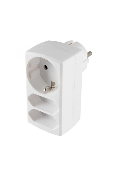 Home by Somogyi Triplu stecher distribuitor 2x Euro 1x Schuko 16A 3680W Home NV 131/WH