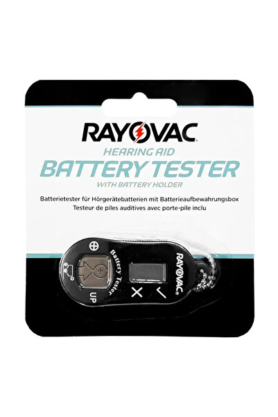 Rayovac Tester pentru baterii auditive zinc aer 10 /13 /312 /675 Ecran LCD