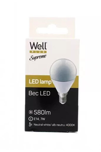Well LED bulb G45 E14 7W 230V natural light