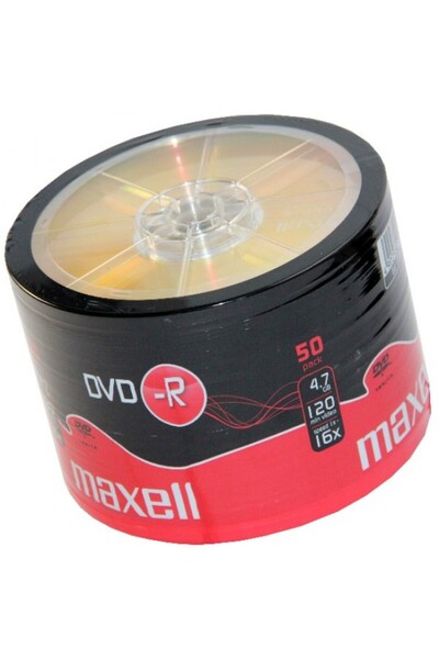 Maxell DVD-R 4.7Gb 120 минути 16X без кутия SHR50 бр. 275732