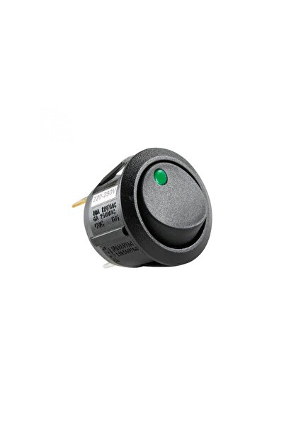 Home by Somogyi Διακόπτης rocker πράσινος λαμπτήρας ON-OFF 250V/6A σε εσοχή 2...