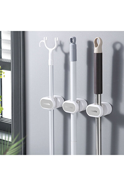 Bewello Wall holder for tools or implements 70x70x45mm gray