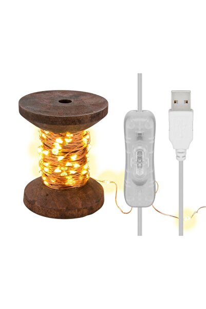 goobay Fir 10m 100 micro LED alb cald 2700K 2W 3lm 5V cu cablu USB 3m si intr...